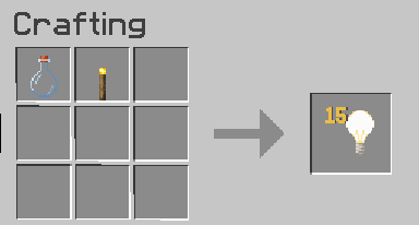 Craft du bloc de light